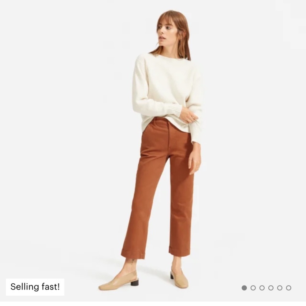 The straight leg crop Everlane pant